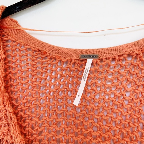 NWT Free People Sunday Shore Sweater - Coral Sands - Picture 6 of 7